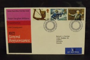 15440   GREAT BRITAIN   FDC # 668-670     General Anniversaries 1972