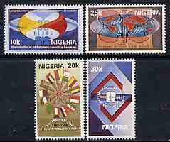 NIGERIA  - 1990 - O P E C - Perf 4v Set - Mint Never Hinged
