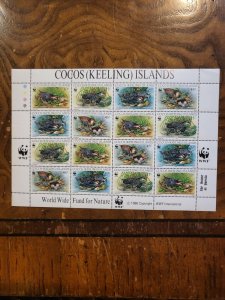 Stamps Cocos Islands Scott #262 sheetlet nh