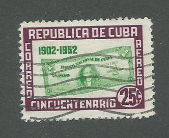 1952 Cuba Scott Catalog Number C60 Used