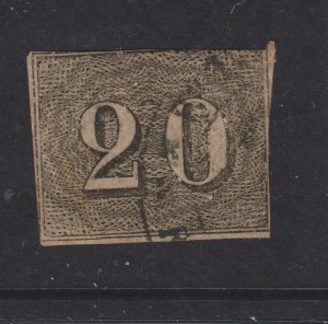 Brazil a used imperf 20R