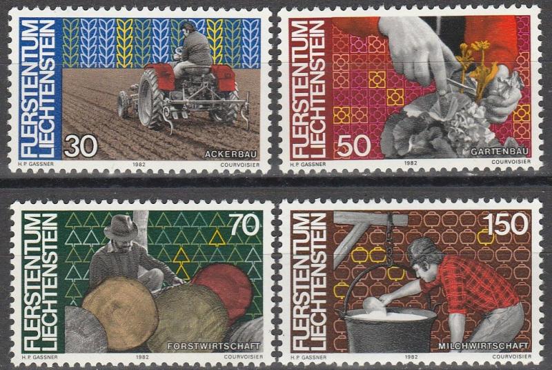 Liechtenstein #740-43  MNH   (S5881)