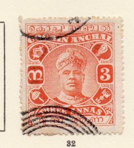 Cochin 1916-30 Early Issue Fine Used 3a. 268159