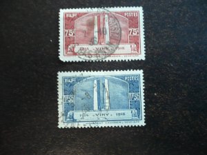 Stamps - France - Scott# 311-312 - Used Set of 2 Stamps