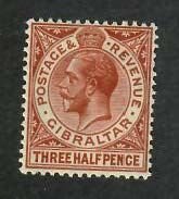 Gibraltar; Scott 78a; 1922; Unused; NH