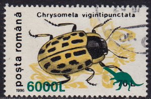 Romania - 1999 - Scott #4289 - used - Insect Beetle Surcharge