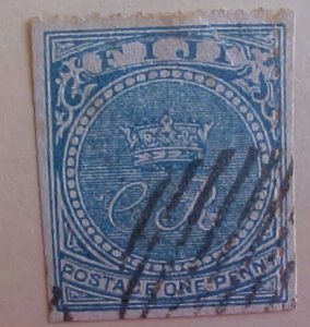 FIJI # 11 CAT 350 EURO (=$ 578.00) 19TH CENTURY PRIVATE REPRINT