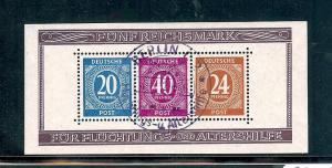 Germany, B294, Refugees & Aged Semi-Postal S/S (3), **Used**