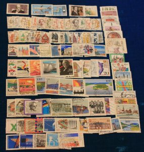 Germany 100 DIFFERENT used stamps many large higher value COMMEMORATIVE