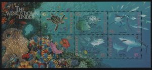 Australia 1995 MNH Sc 1465 45c The World Down Under Sheet of 6