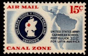 ✔️ CANAL ZONE 1961 - AIRMAIL USARCARIS - SC. C32 MNH [24]