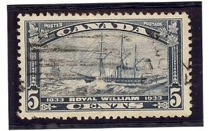 Canada Used Scott #204 5 Cent Dark Blue