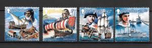 GIBRALTAR MNH SET SC#798-801 MARITIME HERITAGE SCV$8.15