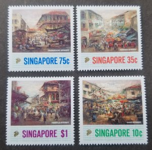 *FREE SHIP Singapore Paintings Of Chinatown 1989 Market Hawker Street (stamp MNH