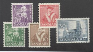 Denmark SC#252-256 Mint F-VF SCV$33.50...Worth a Close Look!