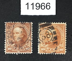 MOMEN: US STAMPS # 282c # 283 USED LOT #11966