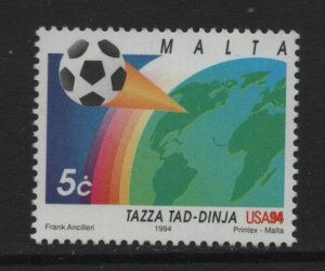 Malta   #836  MNH  1994  world cup soccer 5c