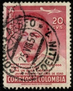 COLOMBIA #C288, USED AIRMAIL - 1956 - COLOMBIA111