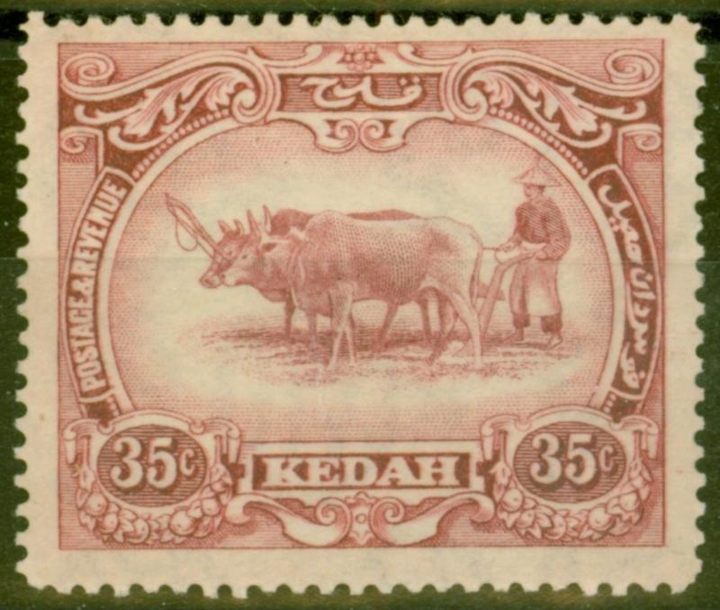 Kedah 1926 35c Purple SG59 Fine Mtd Mint