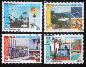 CUBA Sc# 4626-4629  UPAEP - ENERGY CONSERVATION Cpl set of 4  2006 used / cto