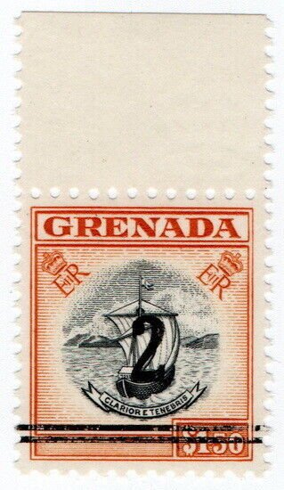 (I.B) Grenada Revenue : Duty Stamp 2c on $1.50 OP