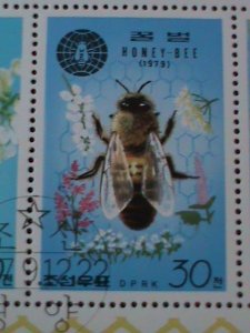 ​KOREA 1979-SC#1900a COLORFUL BEAUTIFUL LOVELY HONEY BEES-CTO S/S-VERY FINE