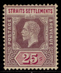 MALAYSIA - Straits GV SG234, 25c dull purple/mauve M MINT. Cat £45. TYPE I DIE I