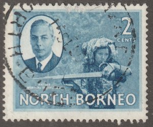 North Borneo, stamp, Scott#245,  used, hinged,  2 cents