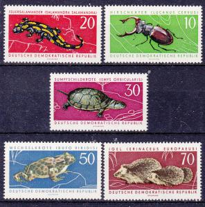 Germany-DDR 663-67 MNH 1963 Fauna