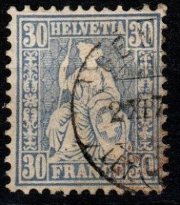 Switzerland #56a F-VF Used CV $270.00 (X4062)