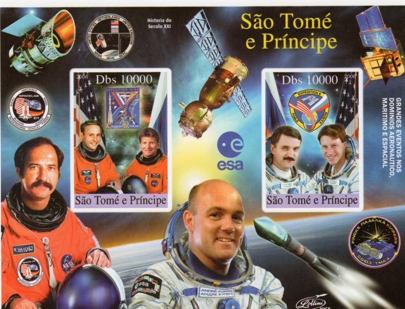 Sao Tome and Principe 2006 Dutch Astronaut Andre KUIPERS/Space S/S Imperforated