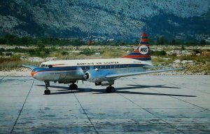 Convair 340 Martin's Air Charter Dubrovnik Croatia Aviation Postcard 13735-