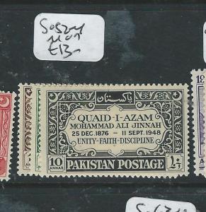 PAKISTAN  (P0308B1) SG 52-4  JINNAH  MOG