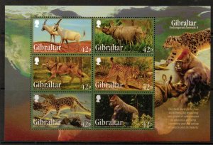 Gibraltar MNH S/S 1359a Endangered Animals 2012