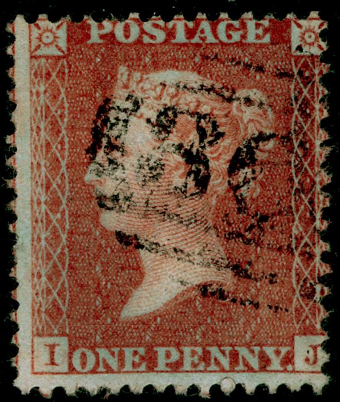 SG24, 1d red-brown PLATE 20, SC14 DIE II, FINE USED. Cat £400. IJ