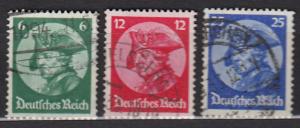 Germany - 1933 Frederick the Great  Sc# 398/400 - (1435)