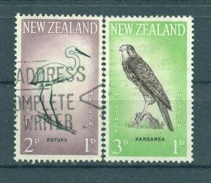 New Zealand sc# B61-62 used cat value $1.60