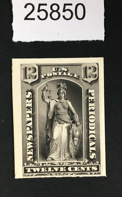 US # PR16TC4a ATLANTA TRIAL COLOR BLACK PLATE PROOF ON CARD $55 LOT #25850