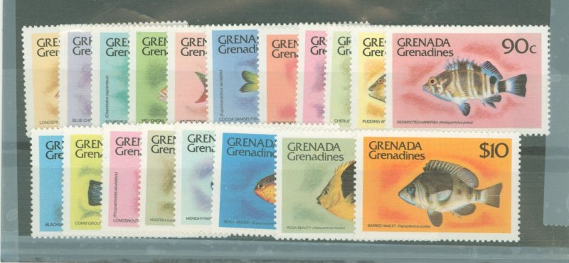 Grenada Grenadines #392-410 Mint (NH) Single (Complete Set)