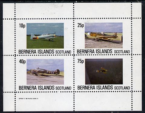 Bernera 1982 Aircraft #02 perf  set of 4 values (10p to 7...