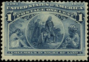 US Scott #230 Mint Never Hinged  Columbian