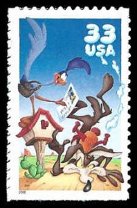 PCBstamps   US #3391a 33c Roadrunner & Wile E. Coyote, MNH, (16)