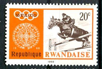 Rwanda: 1968; Sc. # 266, **/MNH Single Stamp