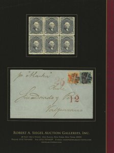 Classic U.S. Stamps & Covers, Robert A. Siegel, Sale 111, Dec. 15, 2015, Catalog