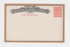 BRITISH CENTRAL AFRICA / RHODESIA 1890's 2d EXTERNAL CARD H&G#2 UNUSED(SEE BELOW