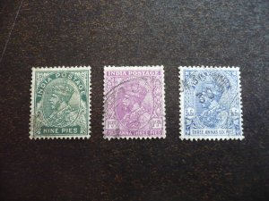 Stamps - India - Scott# 135-137 Used Set of 3 Stamps