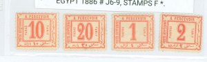 Egypt #J6-J9 Unused Single (Complete Set)