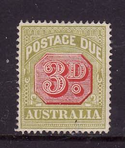 Australia-Sc#J54- id4-unused hinge 3p postage due -1922-30