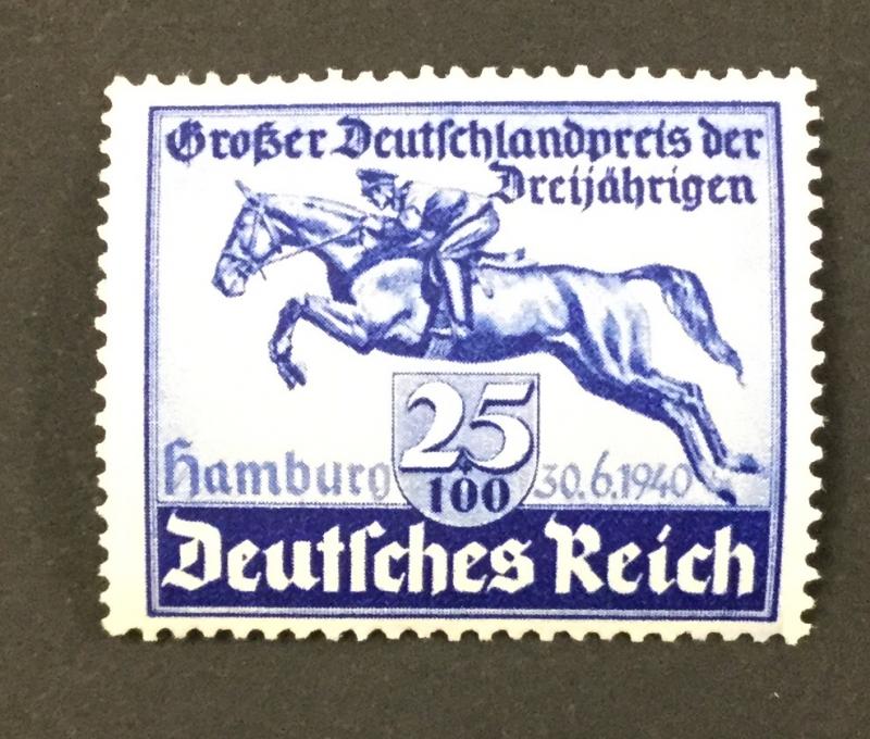 (BJ Stamps) GERMANY, B172, 1940, 25 + 100pf deep ultra., FVF, OG, MNH, CV $21.00