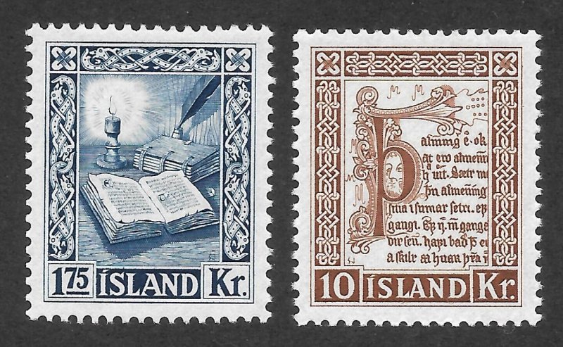 Doyle's_Stamps: MH  Iceland Scott #281* & #282* Issues of 1953